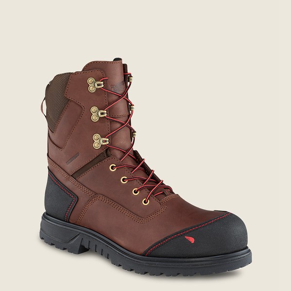 Red Wing Safety Bot Erkek - Brnr Xp - 8-Inch Insulated Waterproof Toe - Kahverengi/Siyah - 34HMYWTQJ